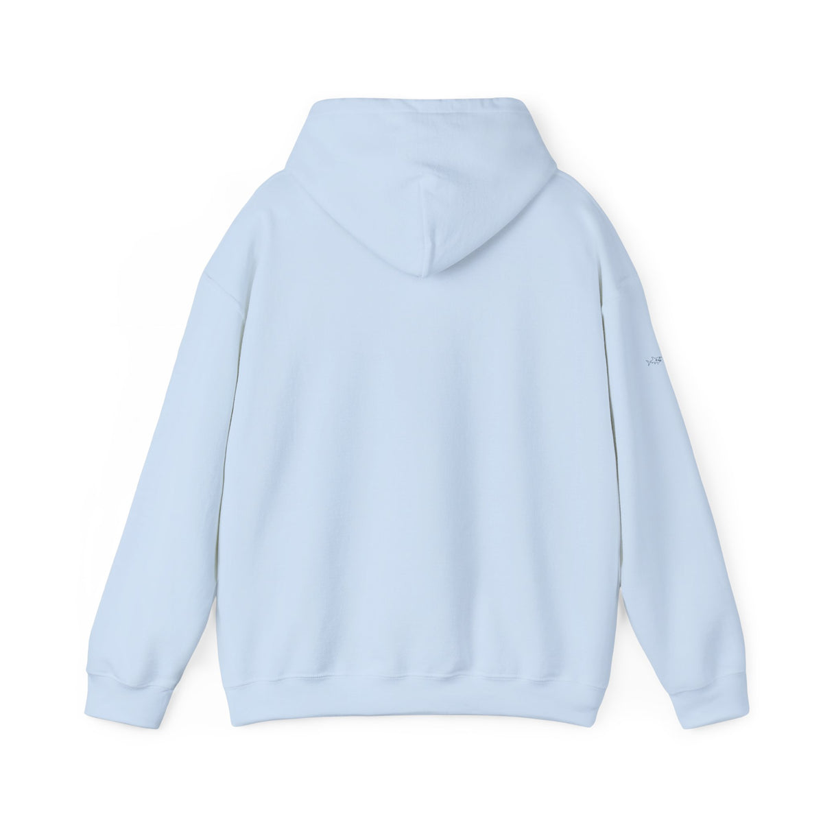 Minimal shark design Hoodie — Small Chest Outline Hoodie