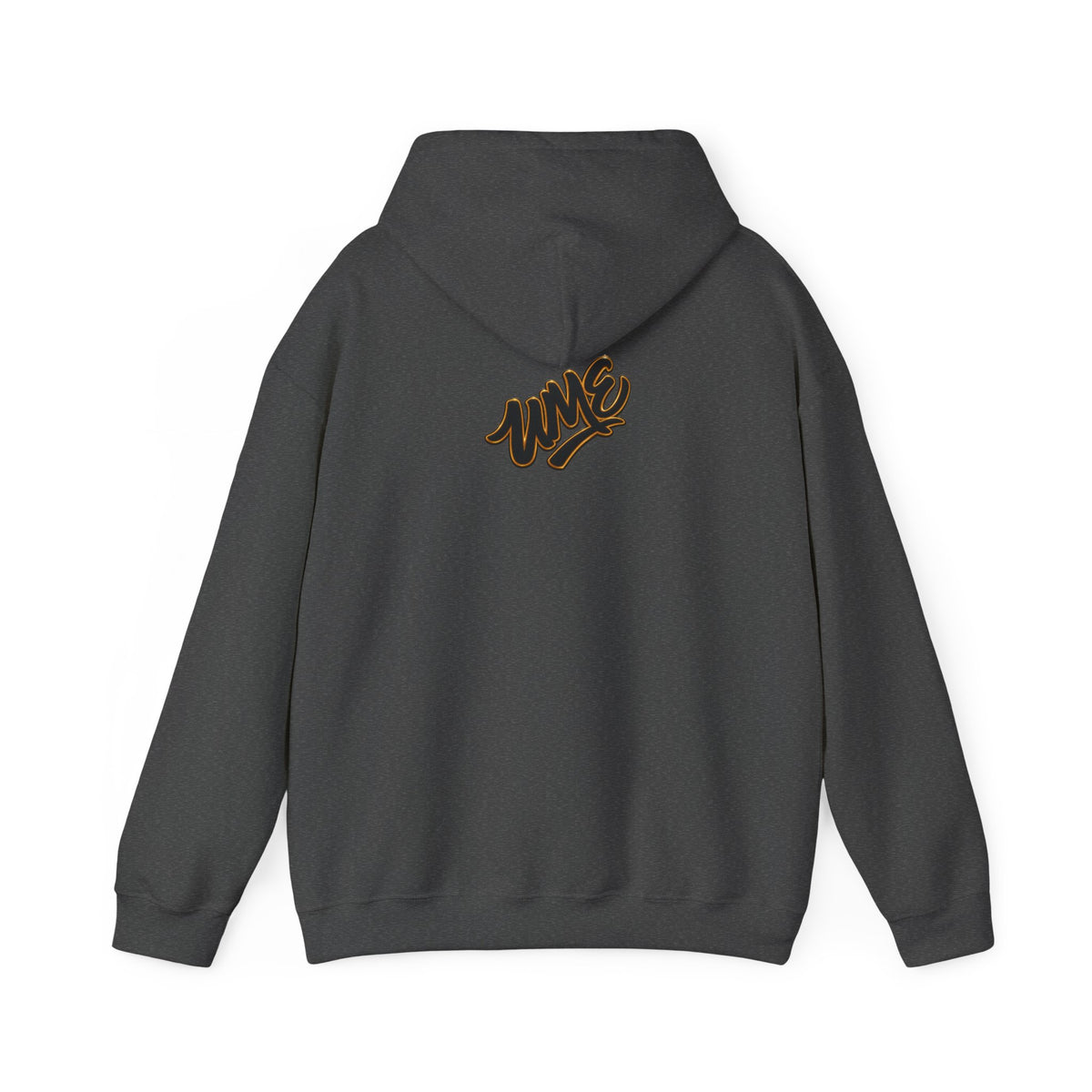 Hoodie — White UME Black Logo All-Over Print