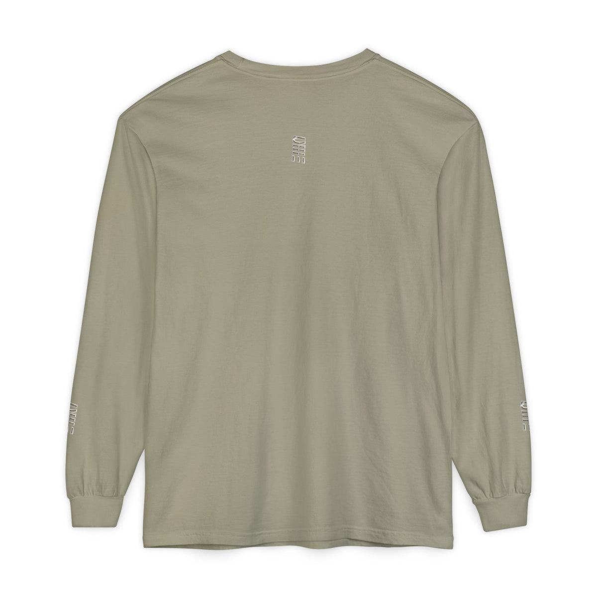 Garment-Dyed Long-Sleeve T-Shirt — Multi-Color Minimal Graphic