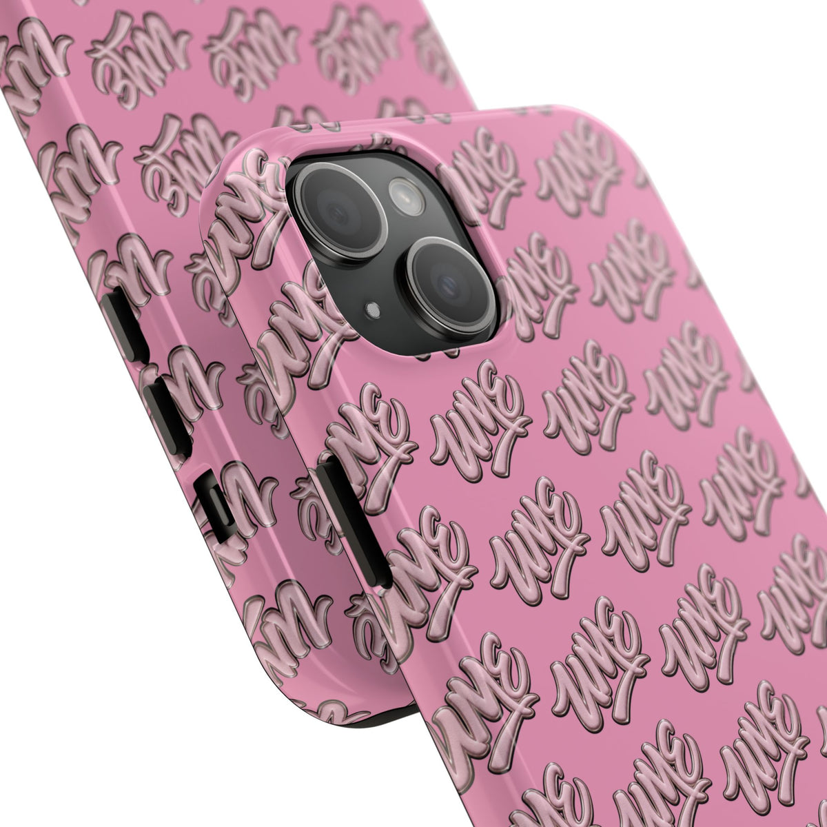 UME Tough Phone Case — Pink Logo Print | iPhone & Samsung