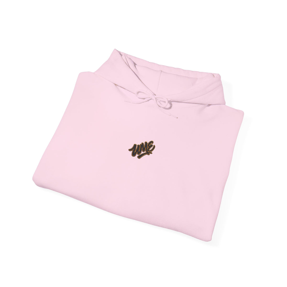 Hoodie — White UME Black Logo All-Over Print