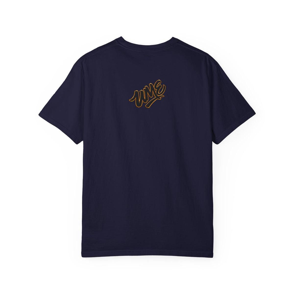 Garment-Dyed Heavyweight Tee — UME Black Logo Front & Back