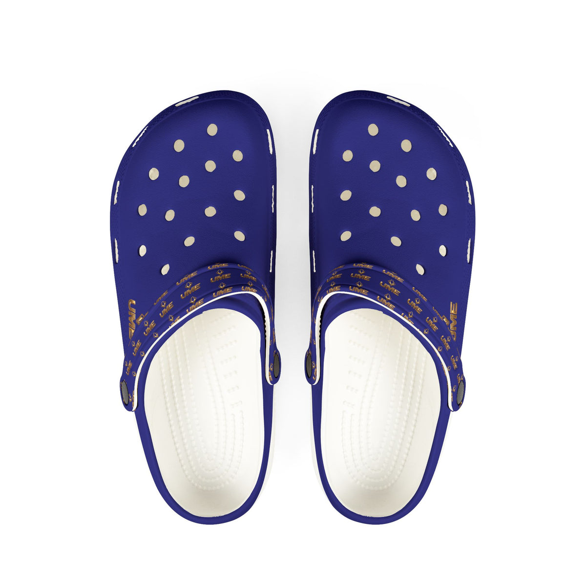 Navy All-Over Print EVA Foam Clogs — Slip-On Shoes
