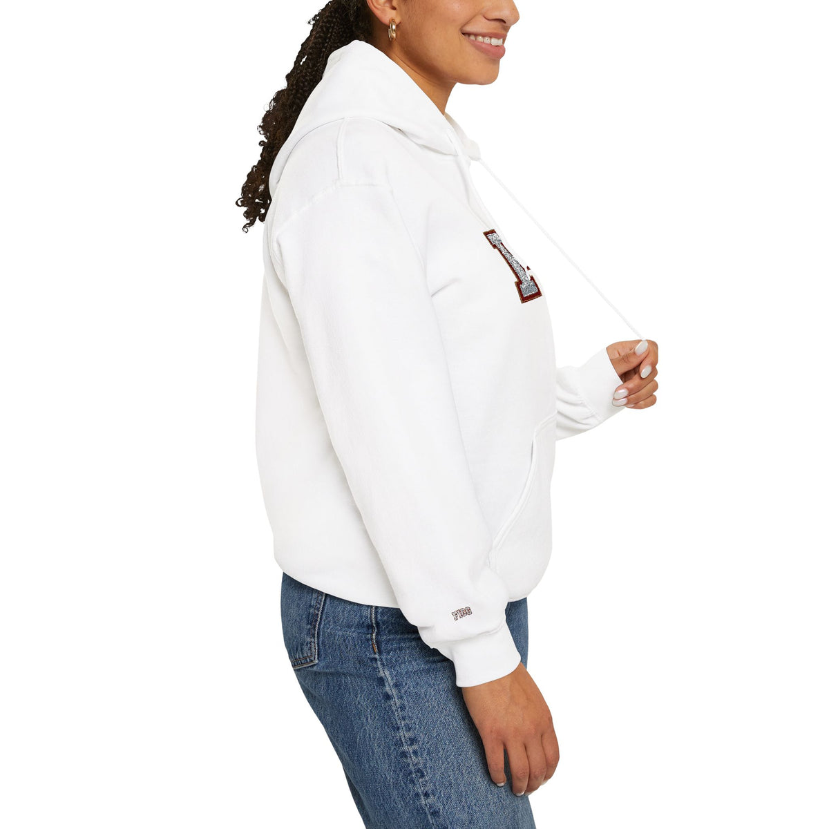 FFiGG Embroidered Varsity Hoodie — White, Black, Grey & More Colors