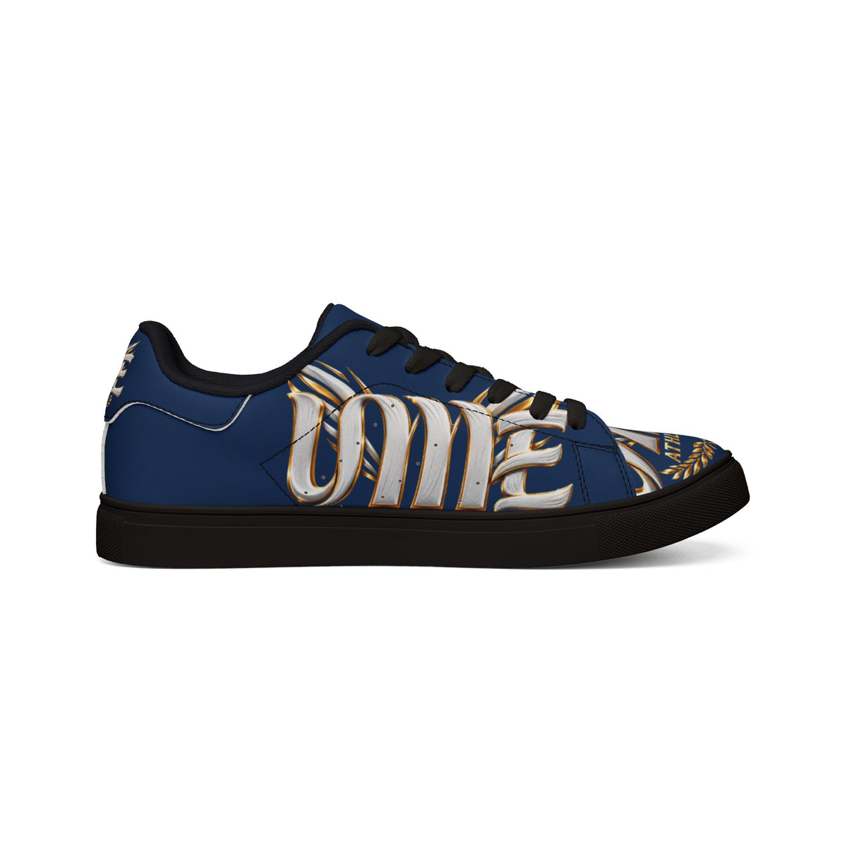 Copy of Low-Top Leather Sneakers — Black Gold Athletic Graphic