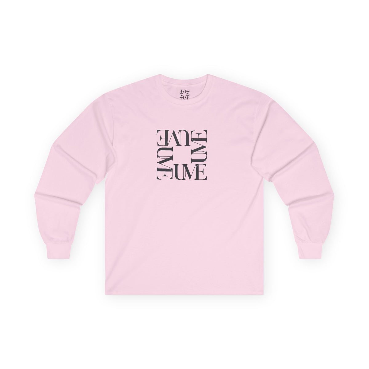 UME Typography Long Sleeve Tee — White, Black & More Colors