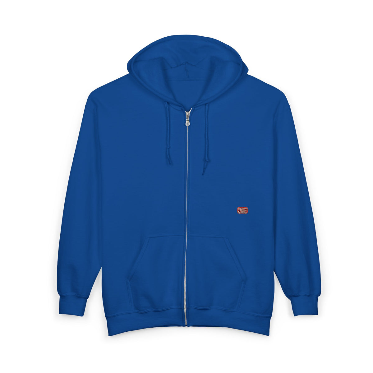 Minimalist Full-Zip Hoodie — White, Black & More Base Colors