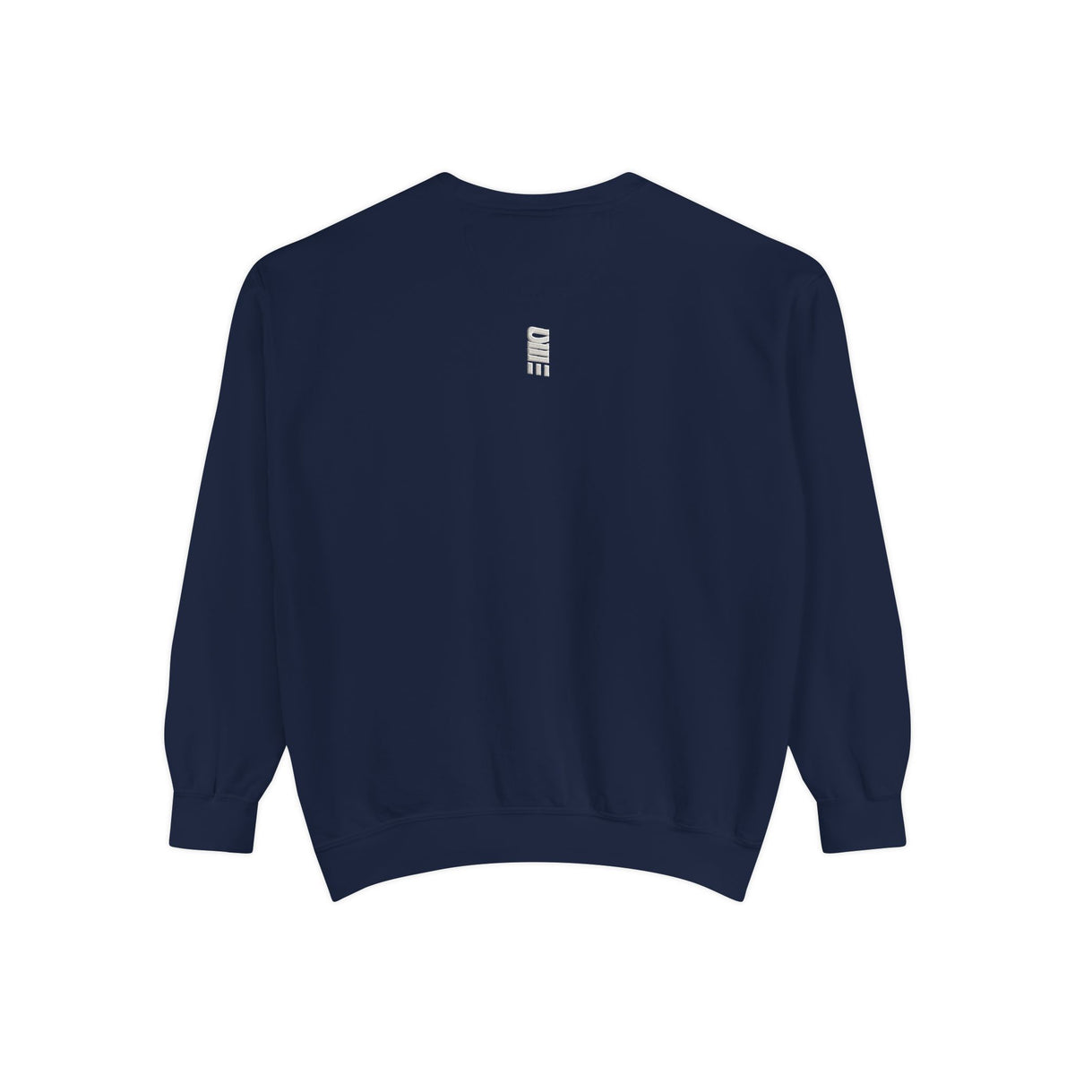 Garment-Dyed Crewneck Sweatshirt — Multi-Color Minimal Graphic
