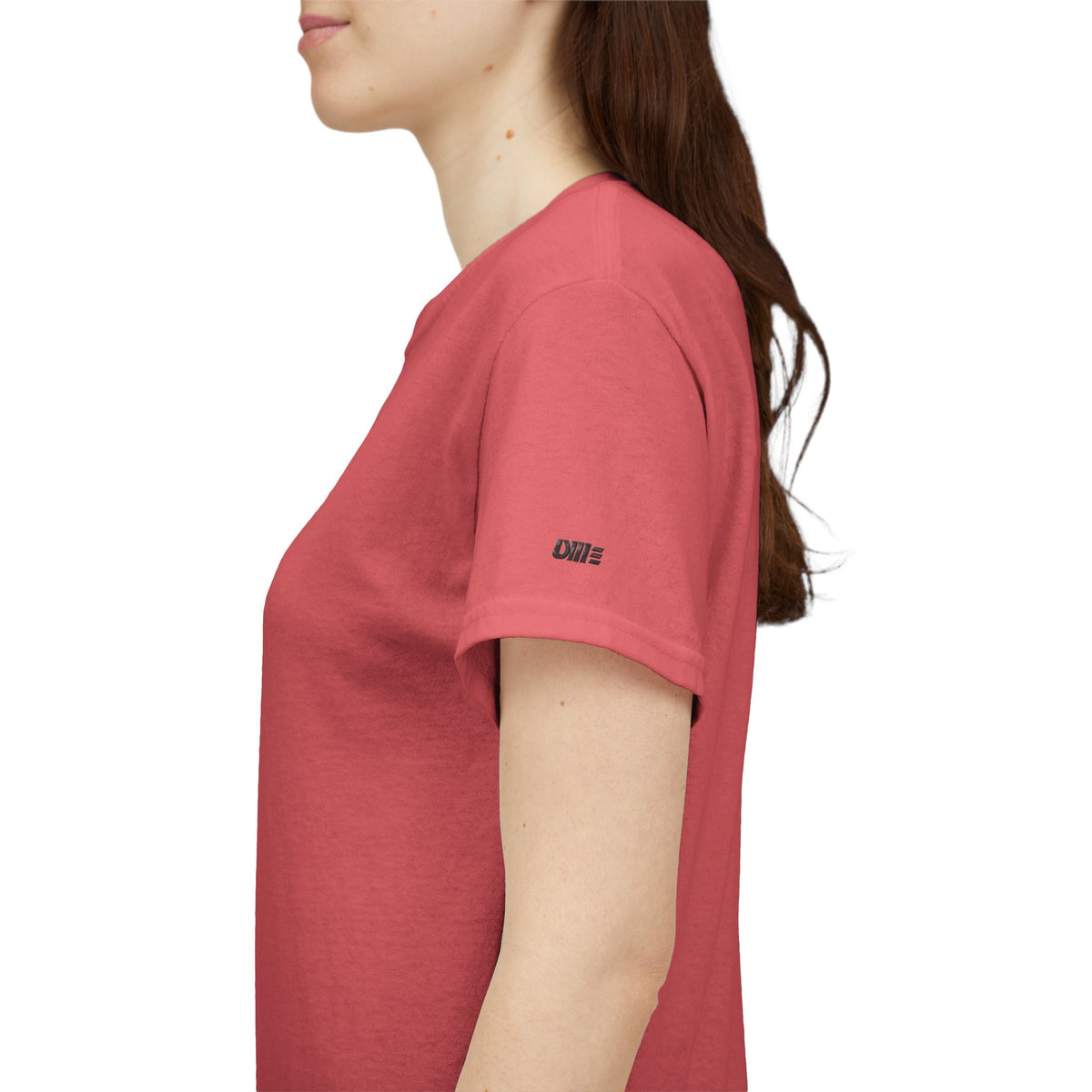 Minimalist Micro Logo Tee - White Cotton Casual Shirt