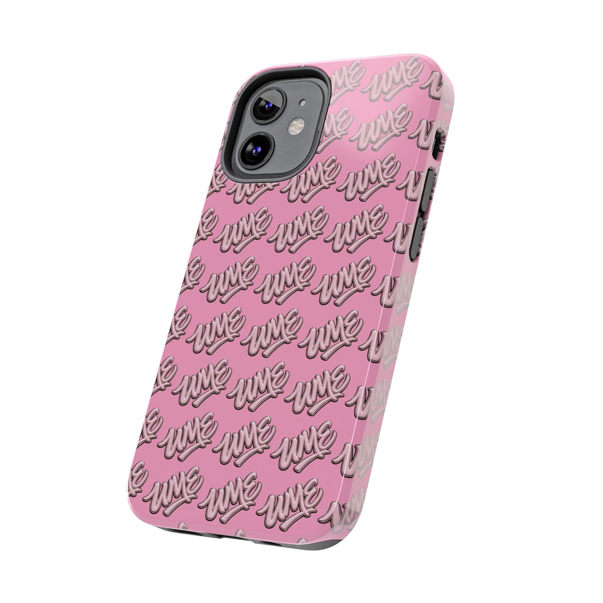 UME Tough Phone Case — Pink Logo Print | iPhone & Samsung