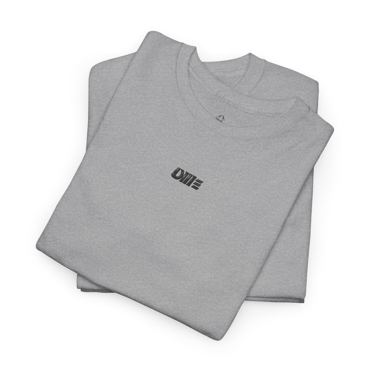 Minimalist Micro Logo Tee - White Cotton Casual Shirt