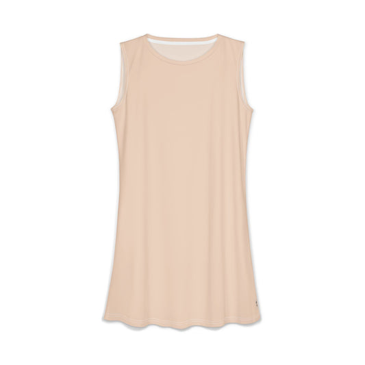 Sandy Blush Sleeveless A-Line Dress — Women's Casual Everyday Dress