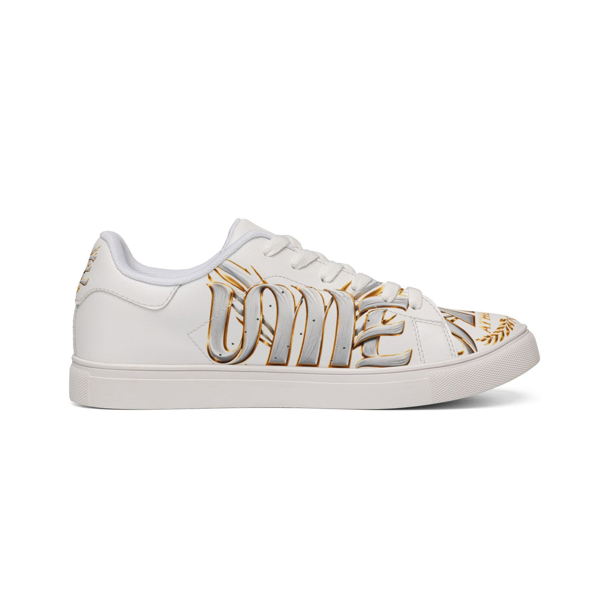 Copy of Copy of Low-Top Leather Sneakers — Black Gold Athletic Graphic