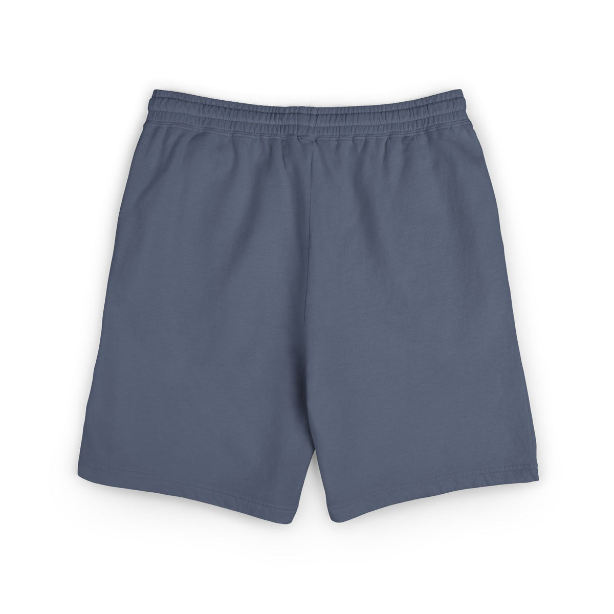 Fleece Sweat Shorts — Garment-Dyed UME Dark Grey Logo All-Over Print