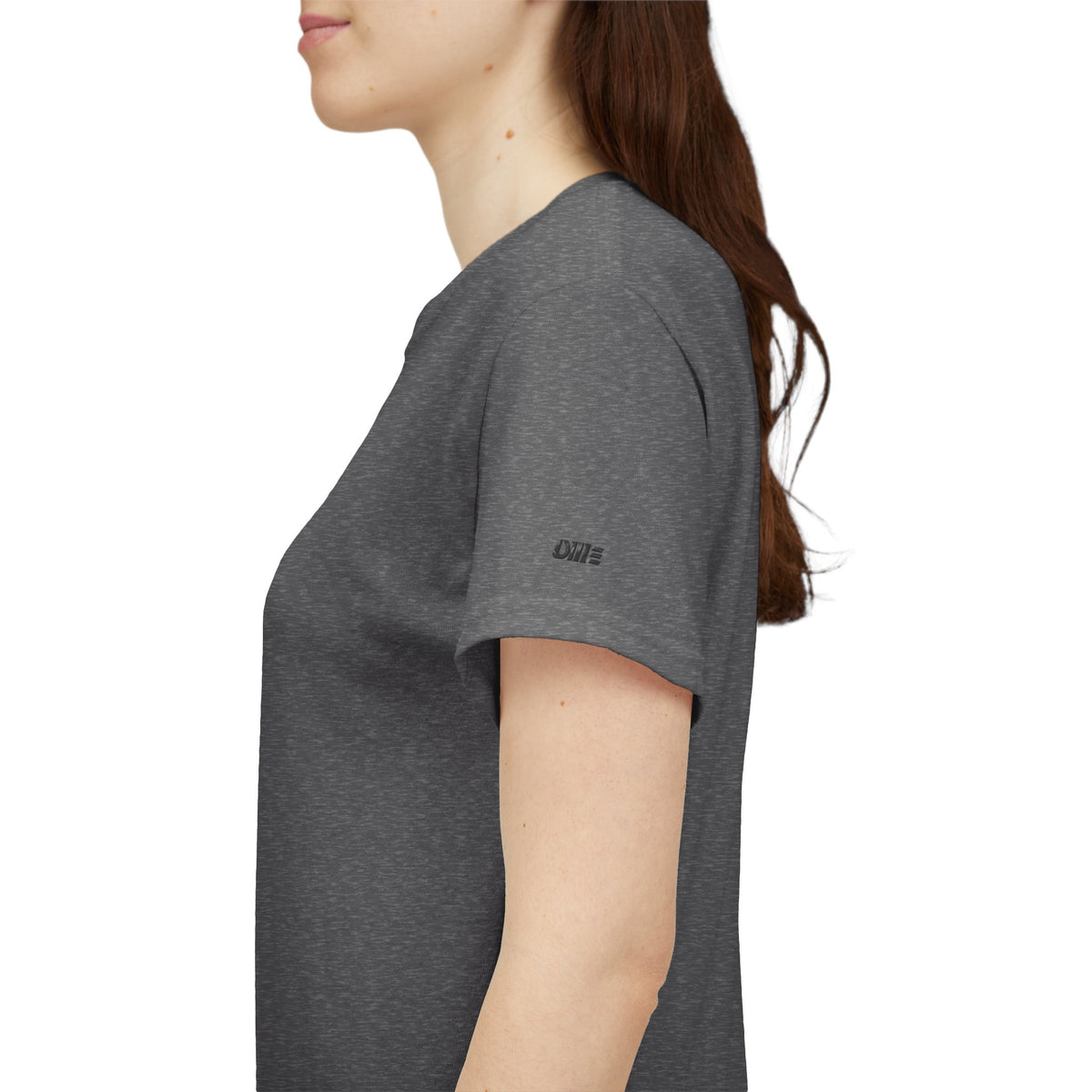 Minimalist Micro Logo Tee - White Cotton Casual Shirt