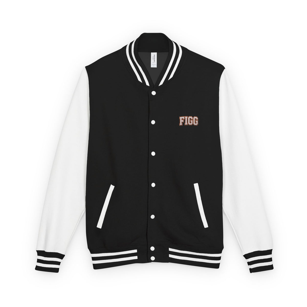 FIGG Letterman Jacket — Burgundy, Black, Navy & Bright Colors