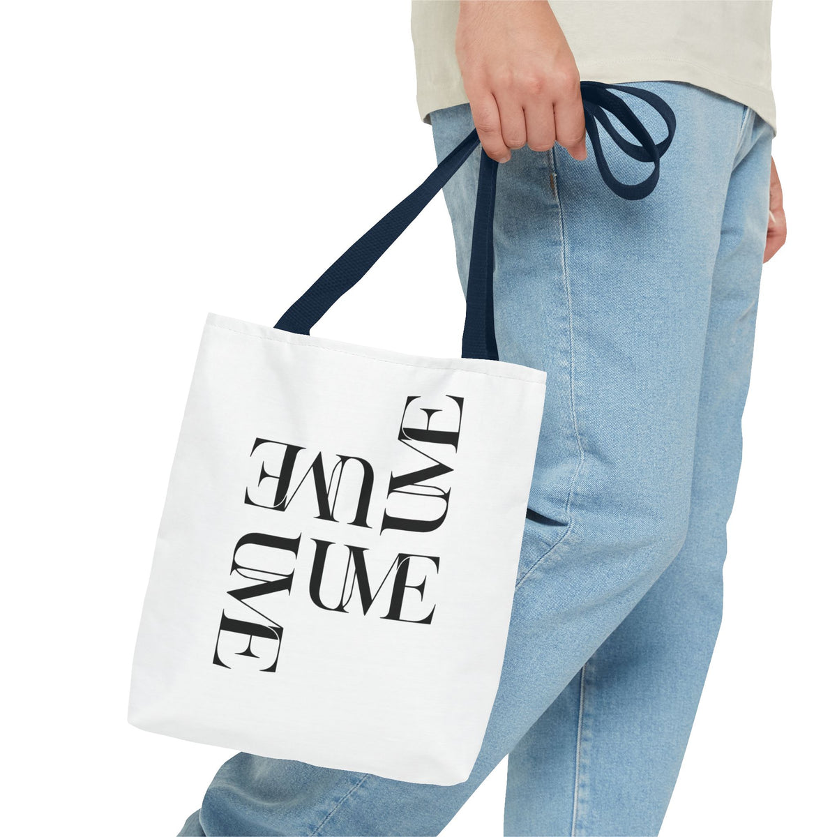 UME Typography Statement Tote Bag — White
