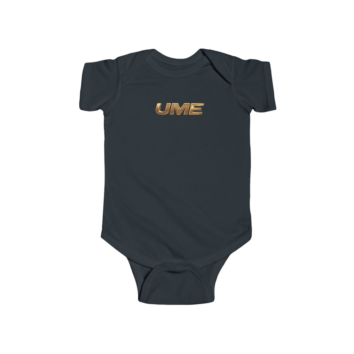 Gold UME Baby Bodysuit — Soft Cotton Infant Onesie