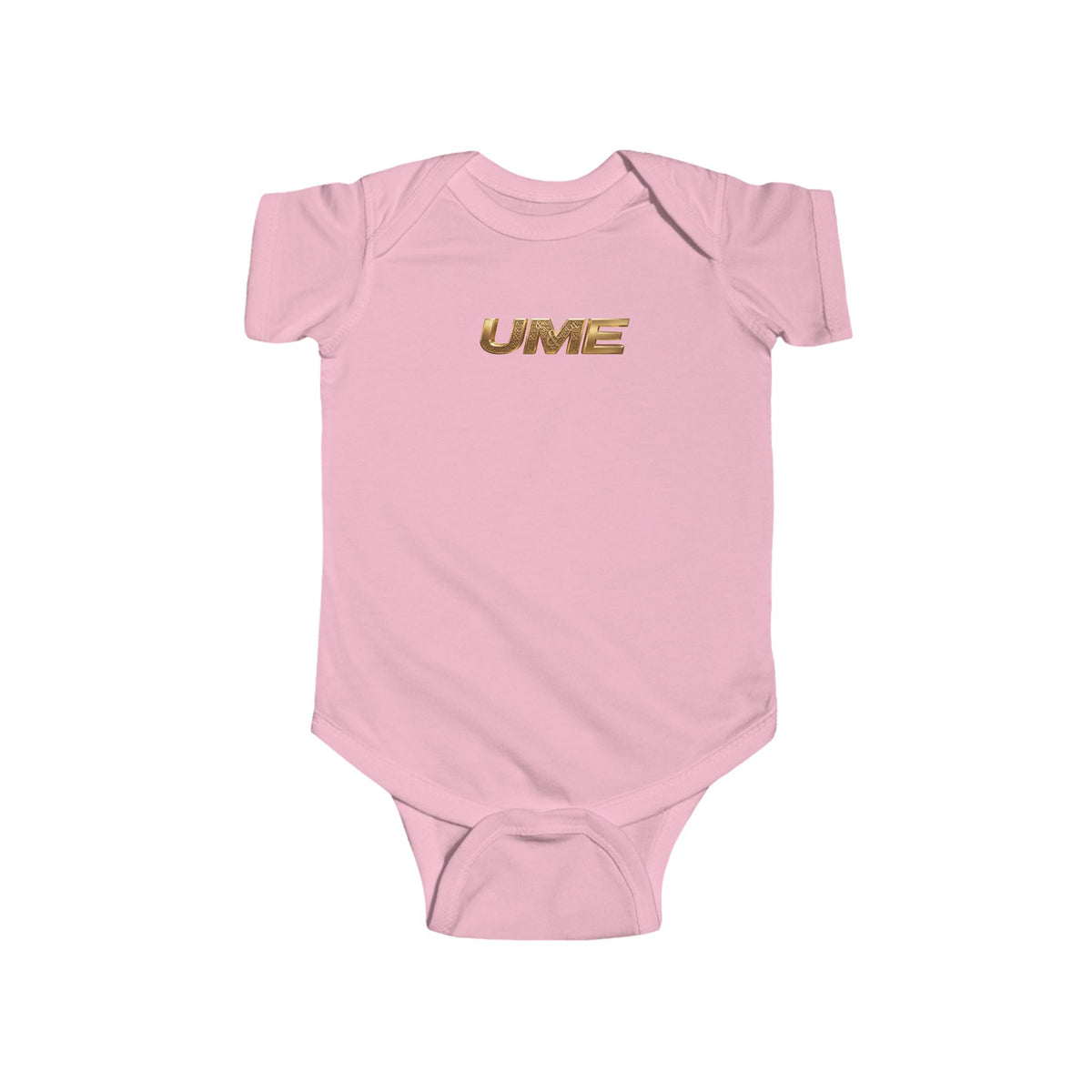 Gold UME Baby Bodysuit — Soft Cotton Infant Onesie