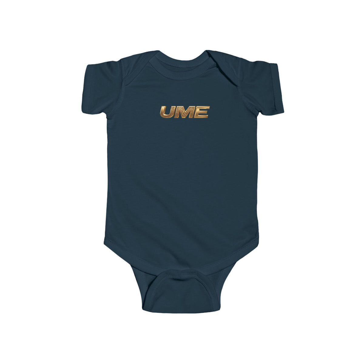 Gold UME Baby Bodysuit — Soft Cotton Infant Onesie
