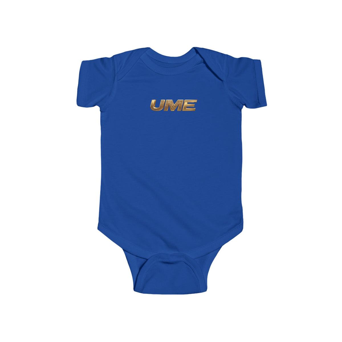 Gold UME Baby Bodysuit — Soft Cotton Infant Onesie