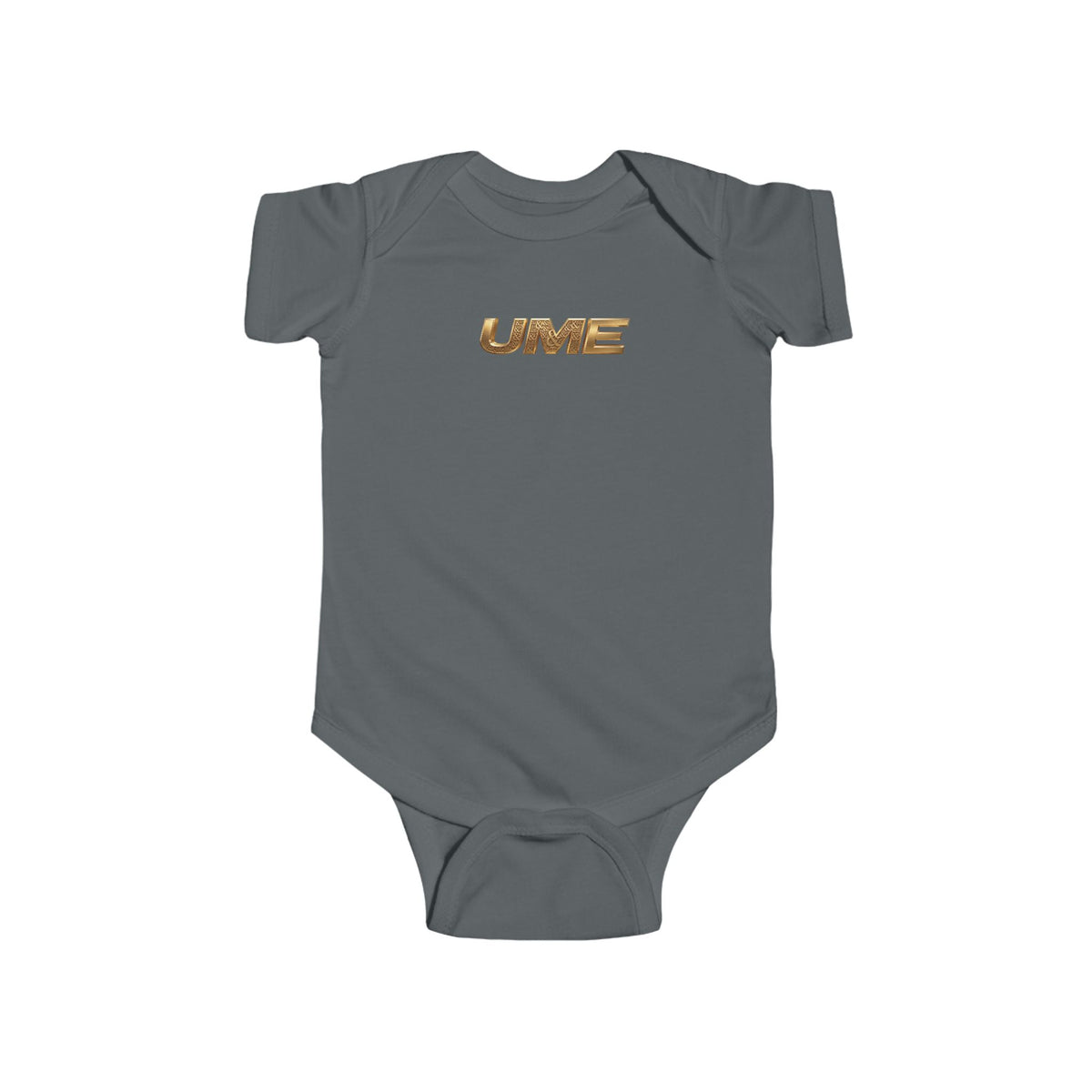 Gold UME Baby Bodysuit — Soft Cotton Infant Onesie