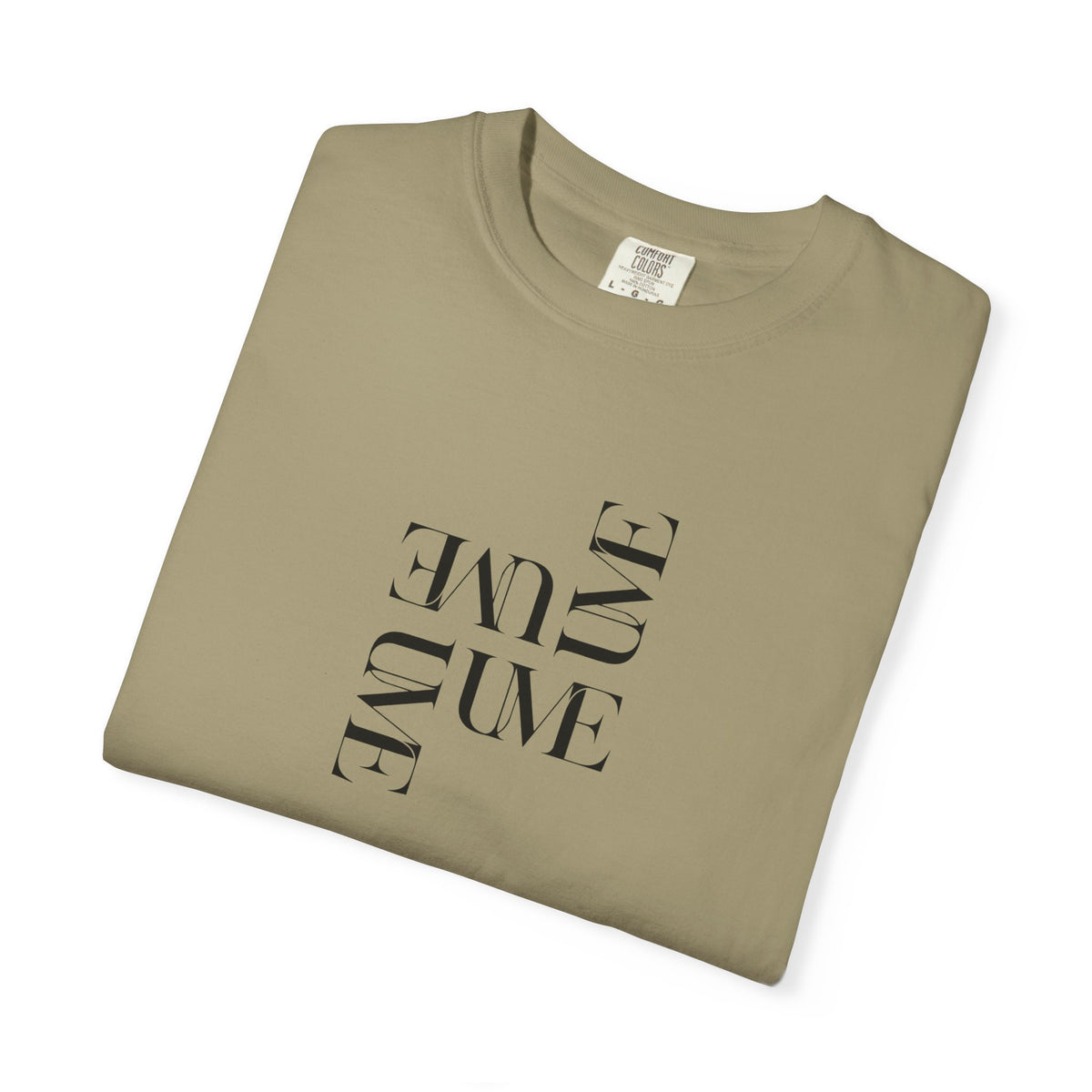 UME Typography Garment-Dyed T-Shirt — White, Ivory & More Colors