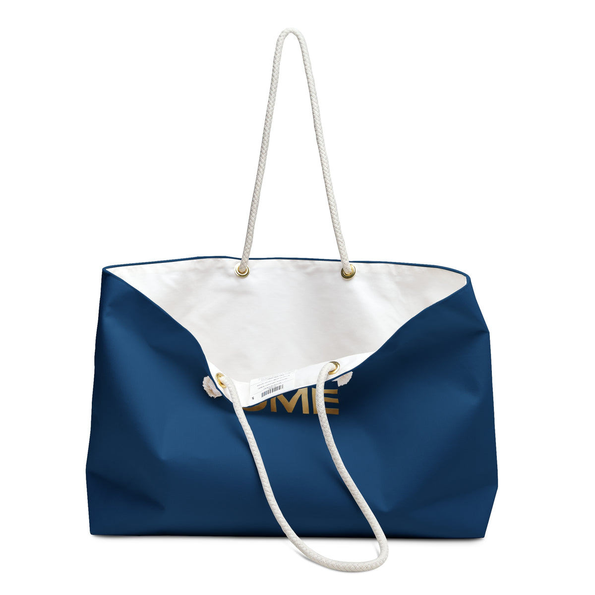 Dark Blue UME Logo Weekender Bag — Rope Handle Travel Tote