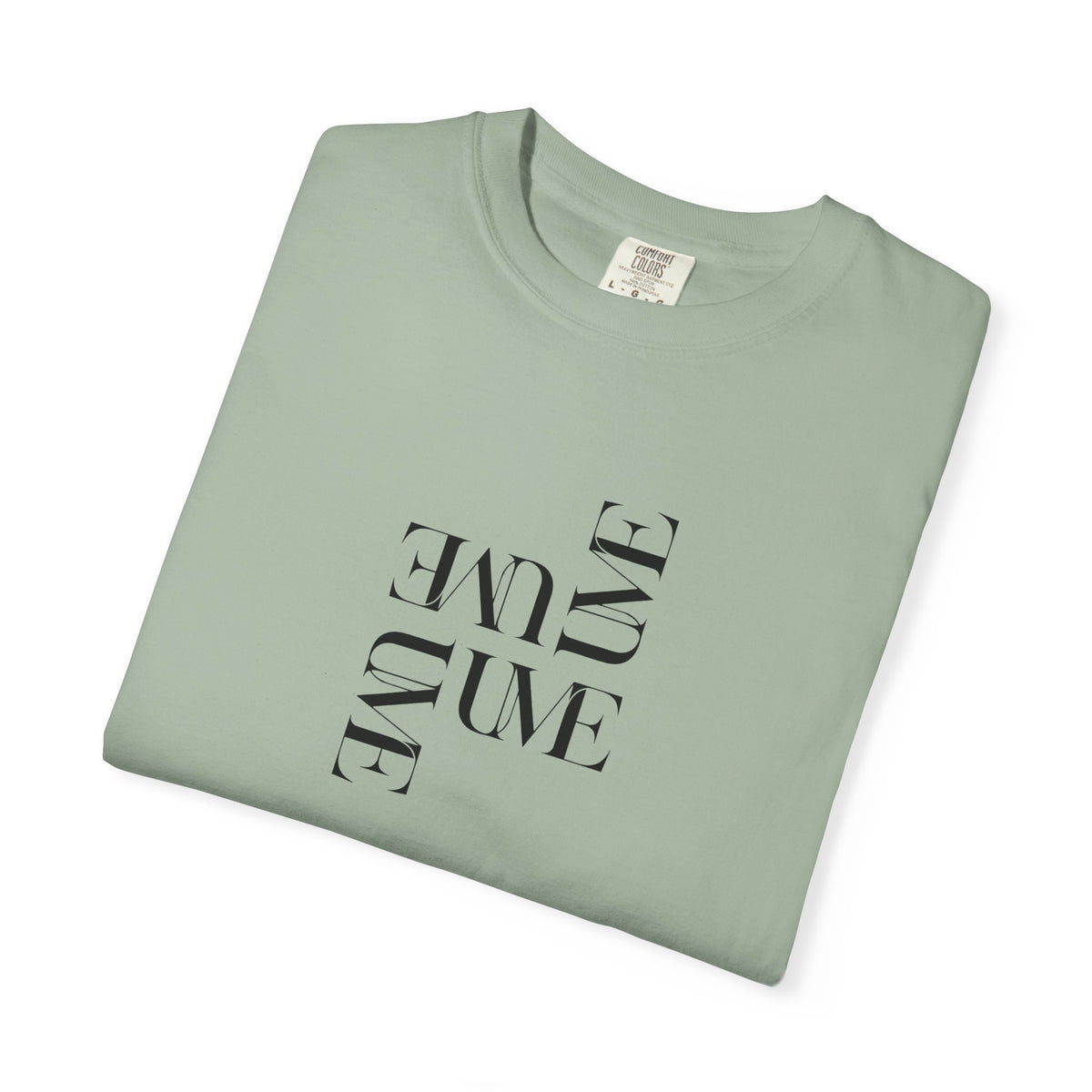 UME Typography Garment-Dyed T-Shirt — White, Ivory & More Colors