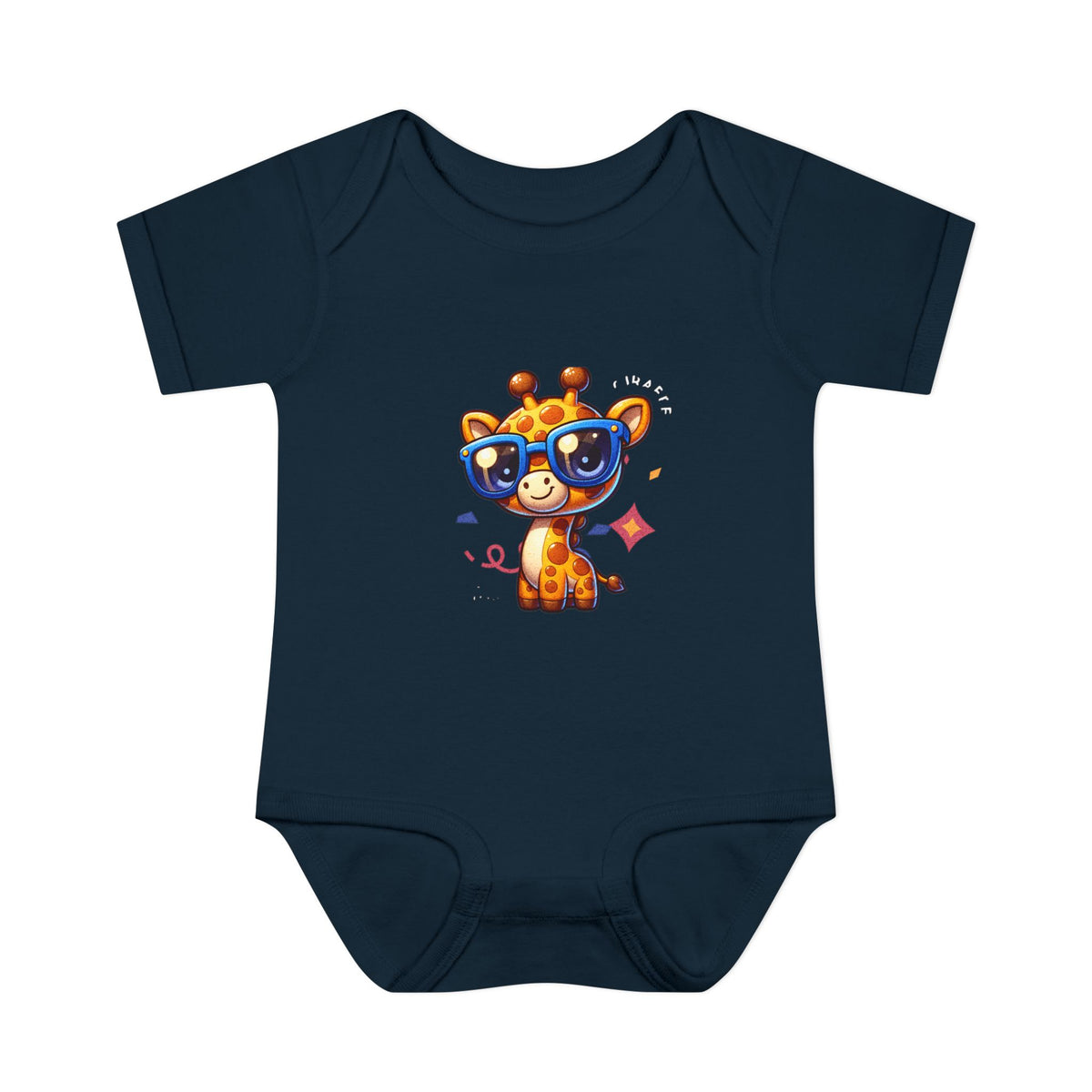 Giraffe Sunglasses Baby Bodysuit — Cute Infant Onesie