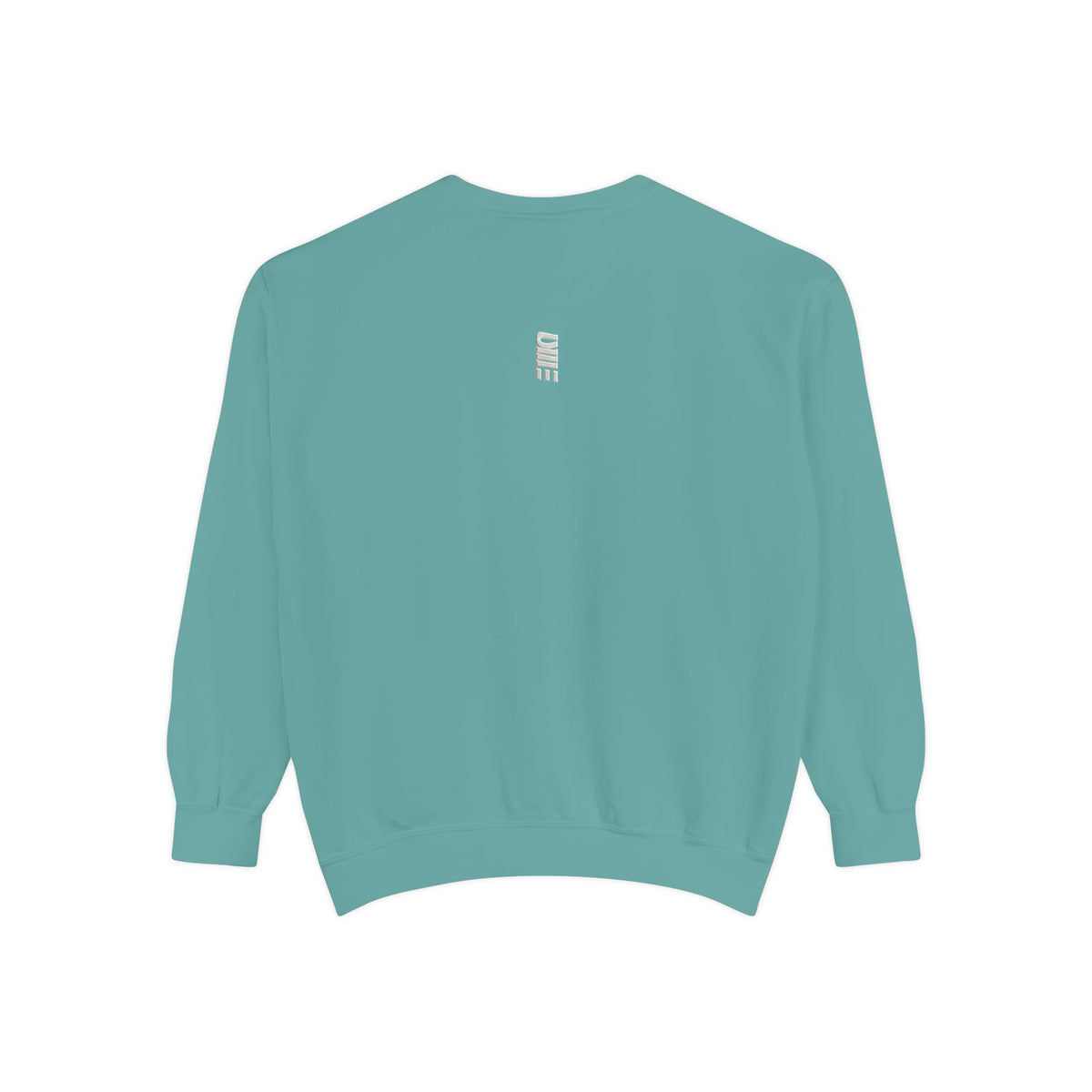 Garment-Dyed Crewneck Sweatshirt — Multi-Color Minimal Graphic