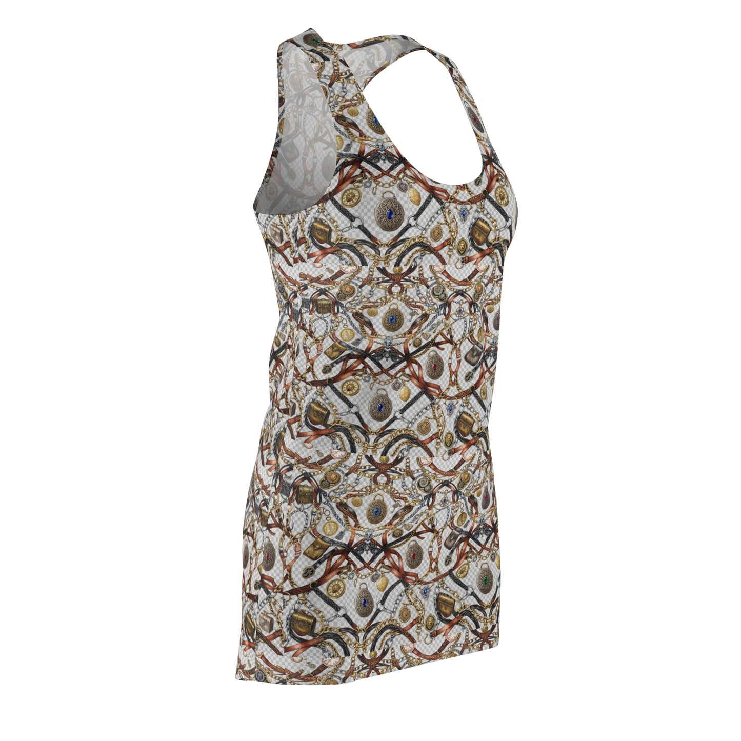 Boho Chain Print Racerback Dress — Heritage Equestrian All-Over Print