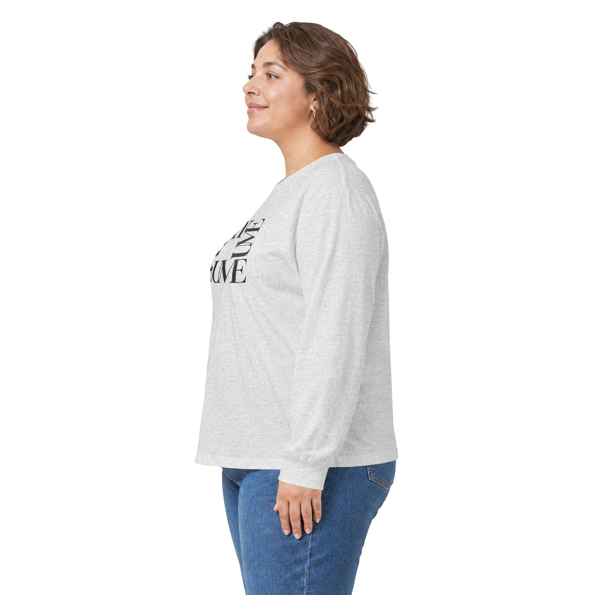 UME Typography Long Sleeve Tee — White, Black & More Colors