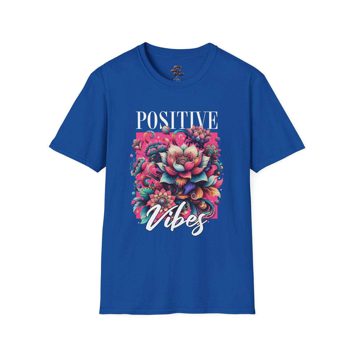 Positive Vibes T‑Shirt — Floral Retro Graphic Tee