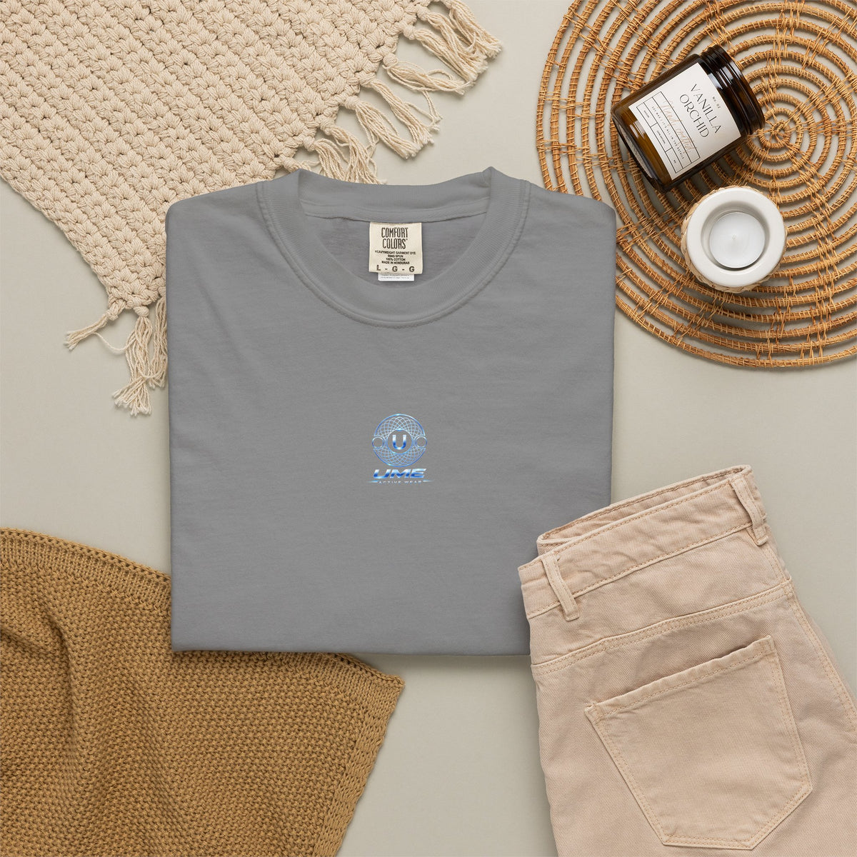 Garment-Dyed Heavyweight Tee — UME Activewear Logo