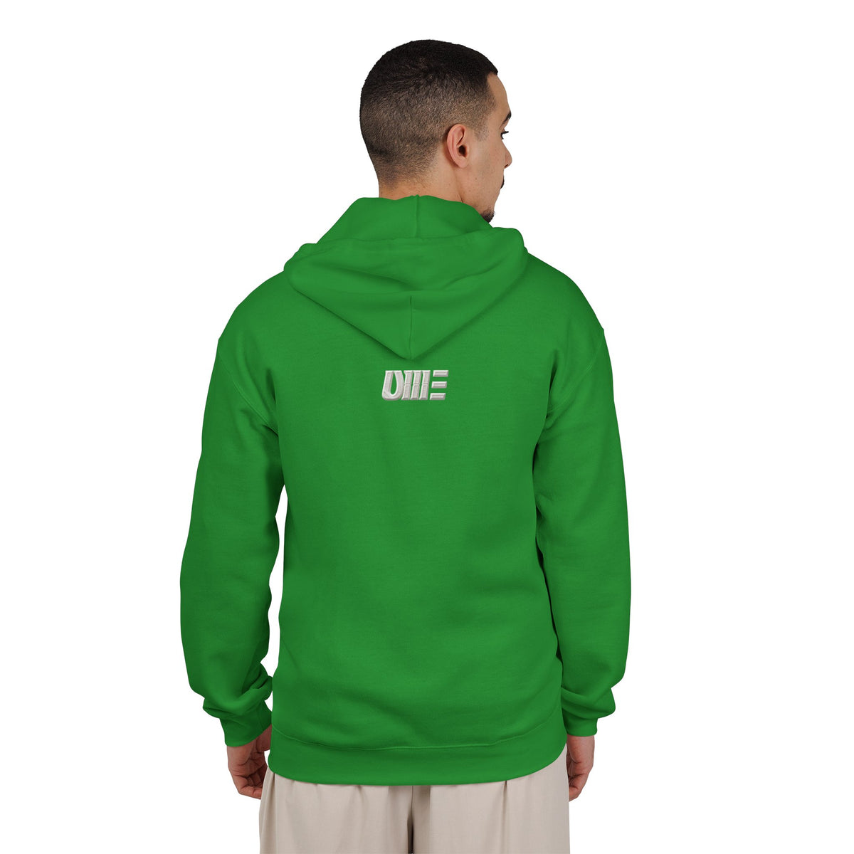 Full-Zip Midweight Hoodie — Multi-Color Minimal Graphic