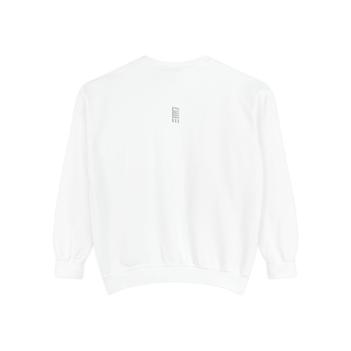 Garment-Dyed Crewneck Sweatshirt — Multi-Color Minimal Graphic