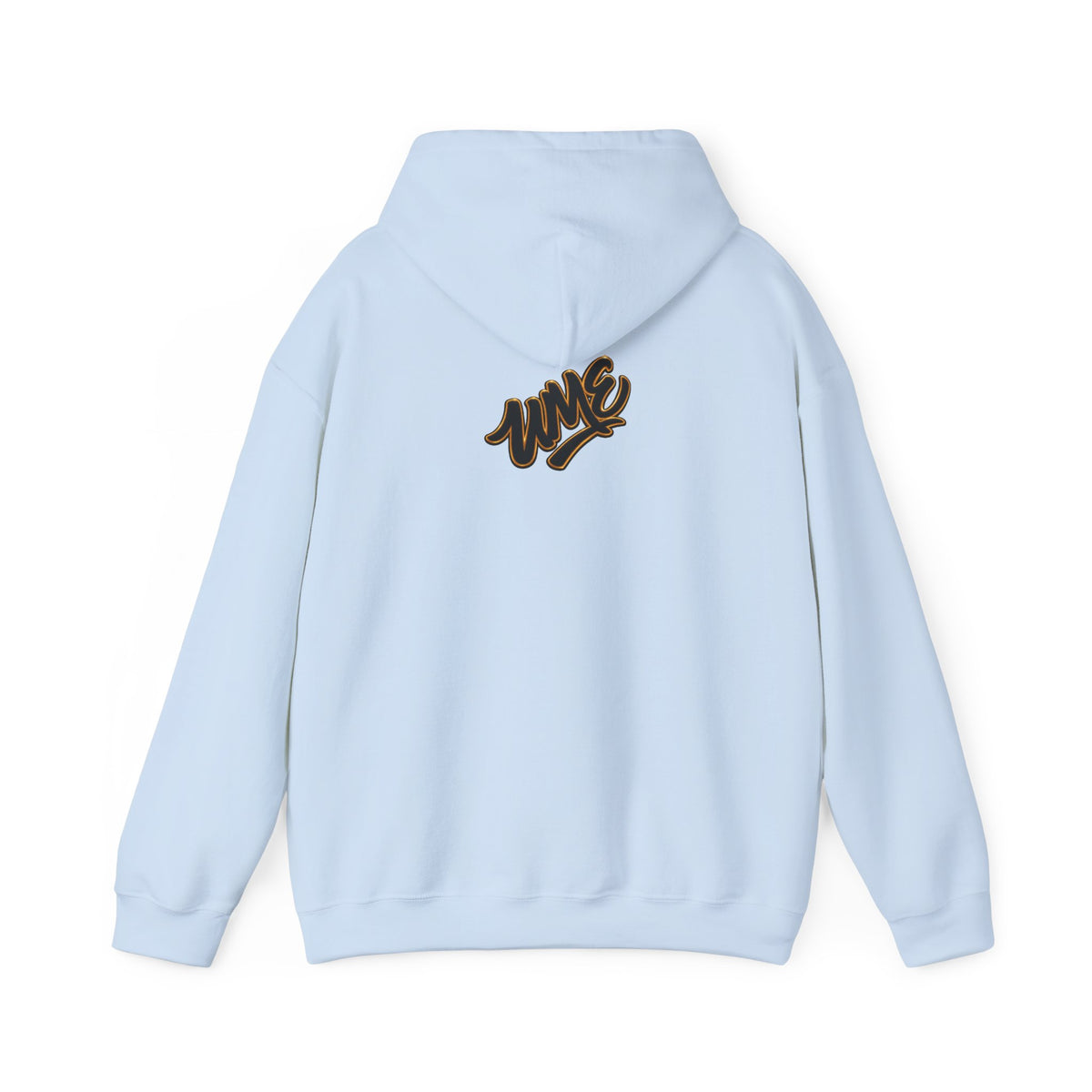 Hoodie — White UME Black Logo All-Over Print
