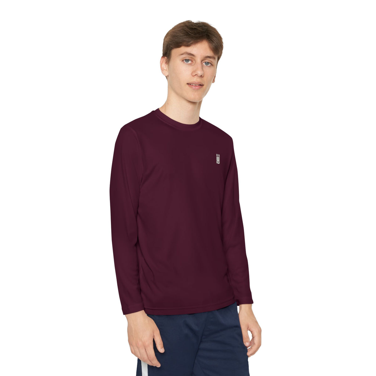 Youth Long-Sleeve Performance Tee — Multi-Color Athletic Top