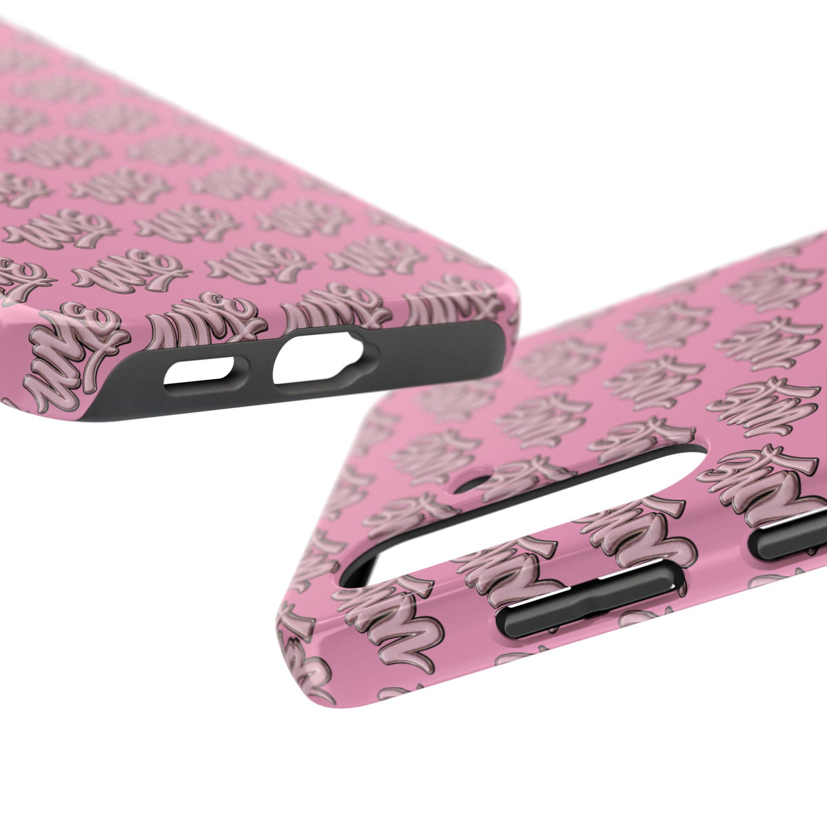 UME Tough Phone Case — Pink Logo Print | iPhone & Samsung