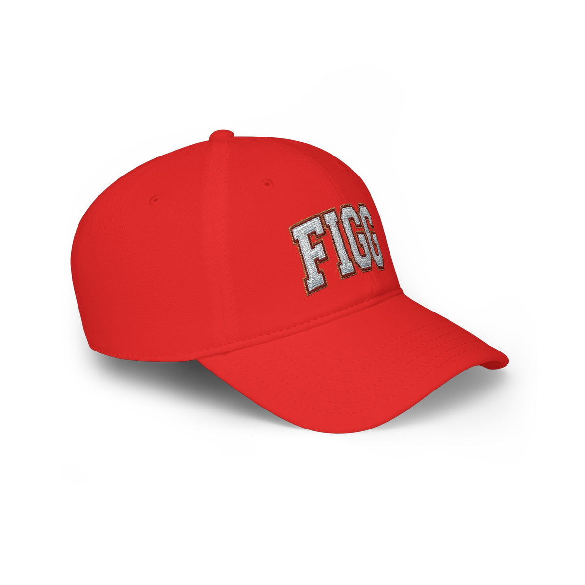 FFiGG Embroidered Low Profile Baseball Cap — Red, Navy, Black & More
