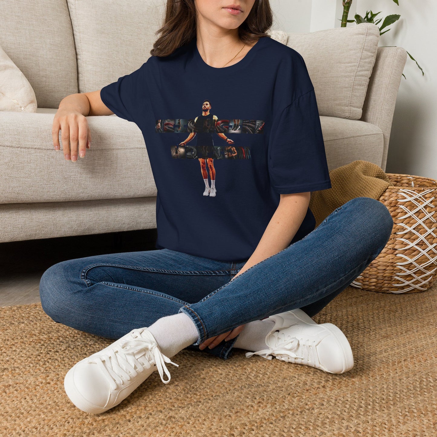 The Grind Graphic Tee — Cinematic Athlete Collage