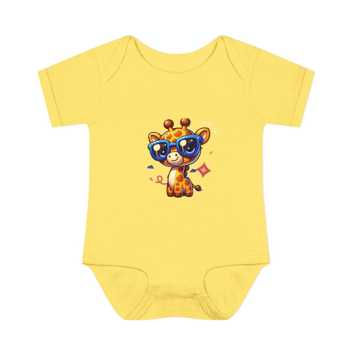 Giraffe Sunglasses Baby Bodysuit — Cute Infant Onesie