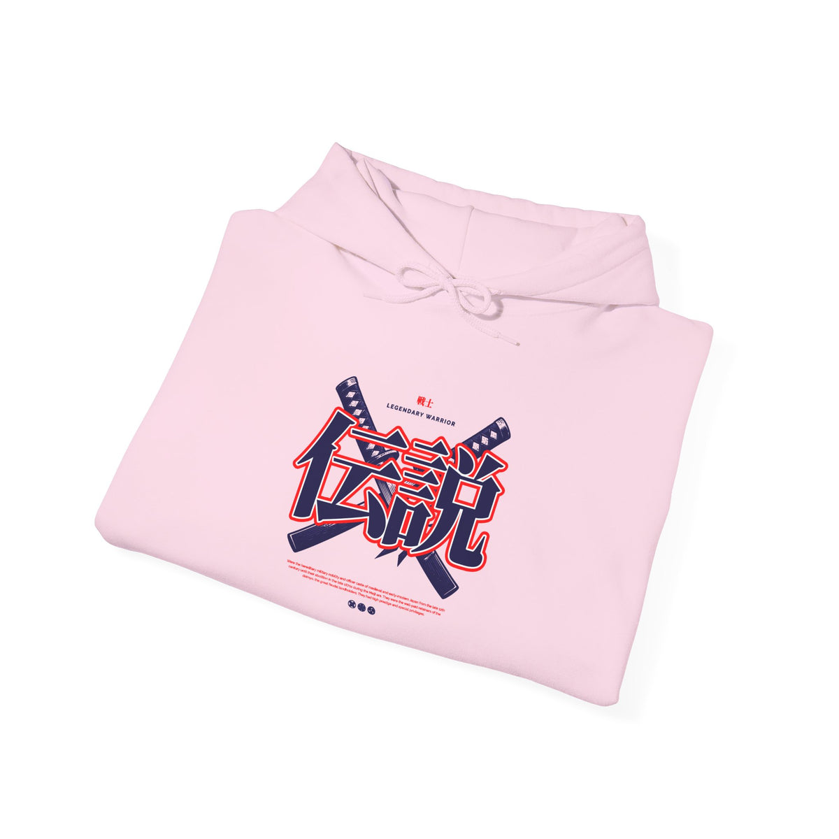 Legend Kanji Hoodie — Retro Samurai Sword Graphic Pullover