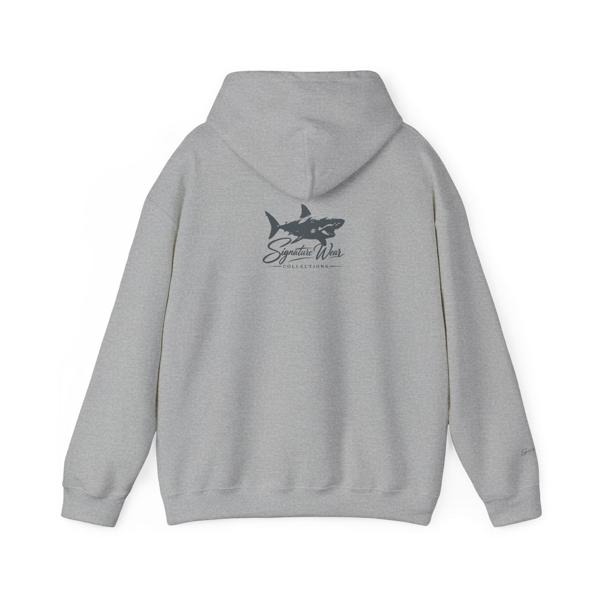 Shark Logo Hoodie — "Signature Wear" Graphic Pullover | White, Black & More