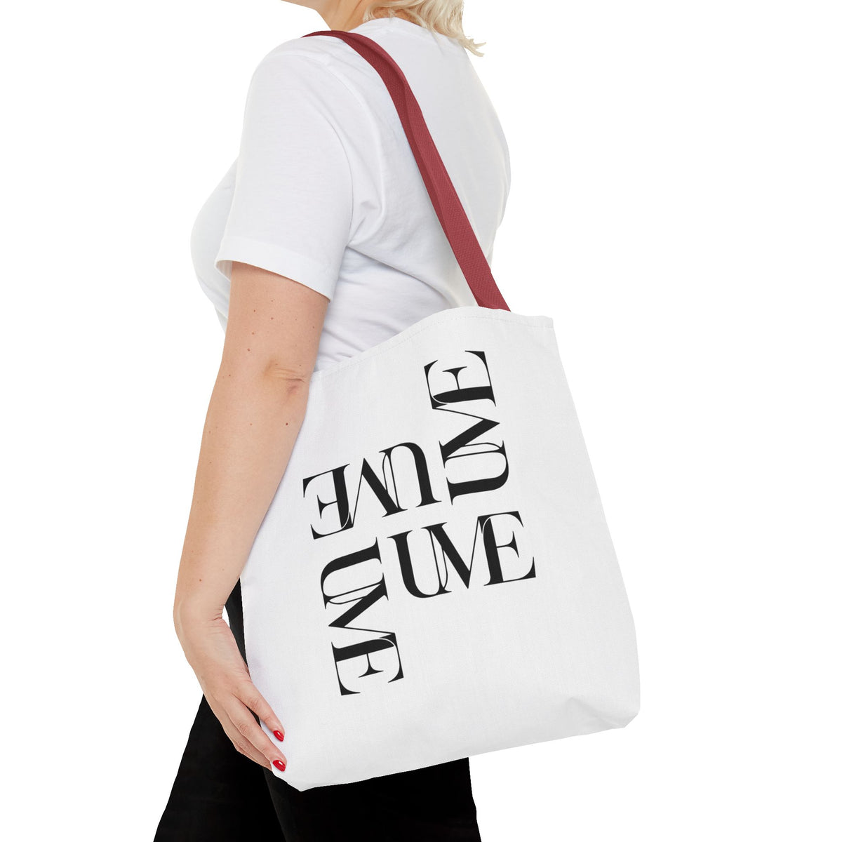 UME Typography Statement Tote Bag — White