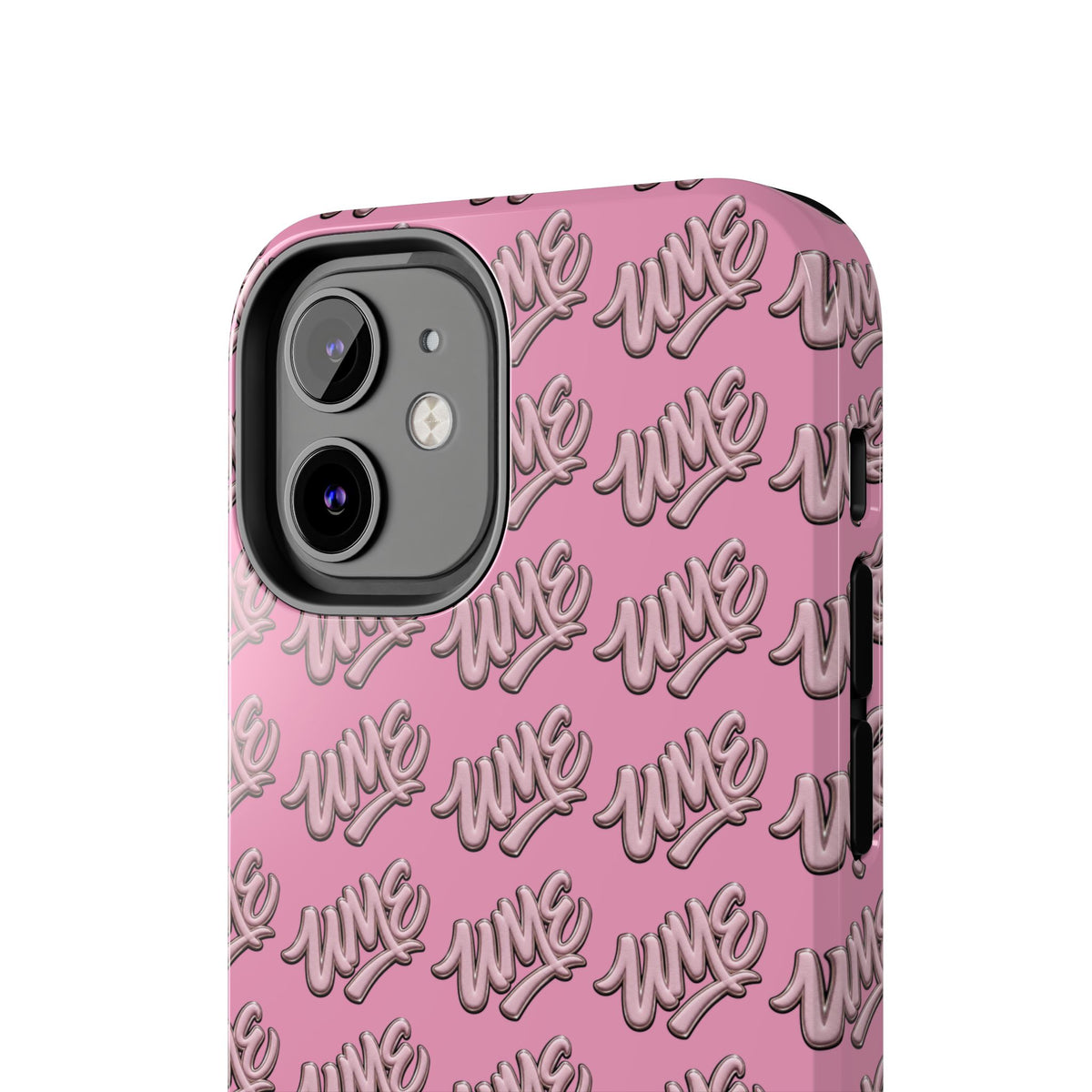 UME Tough Phone Case — Pink Logo Print | iPhone & Samsung