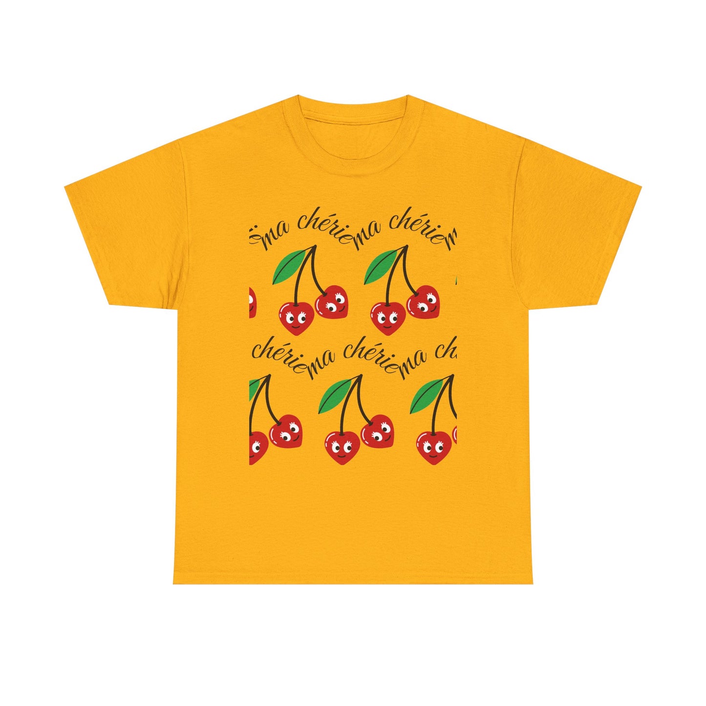 Cherry Pattern T‑Shirt — Cute Cherie Graphic Tee