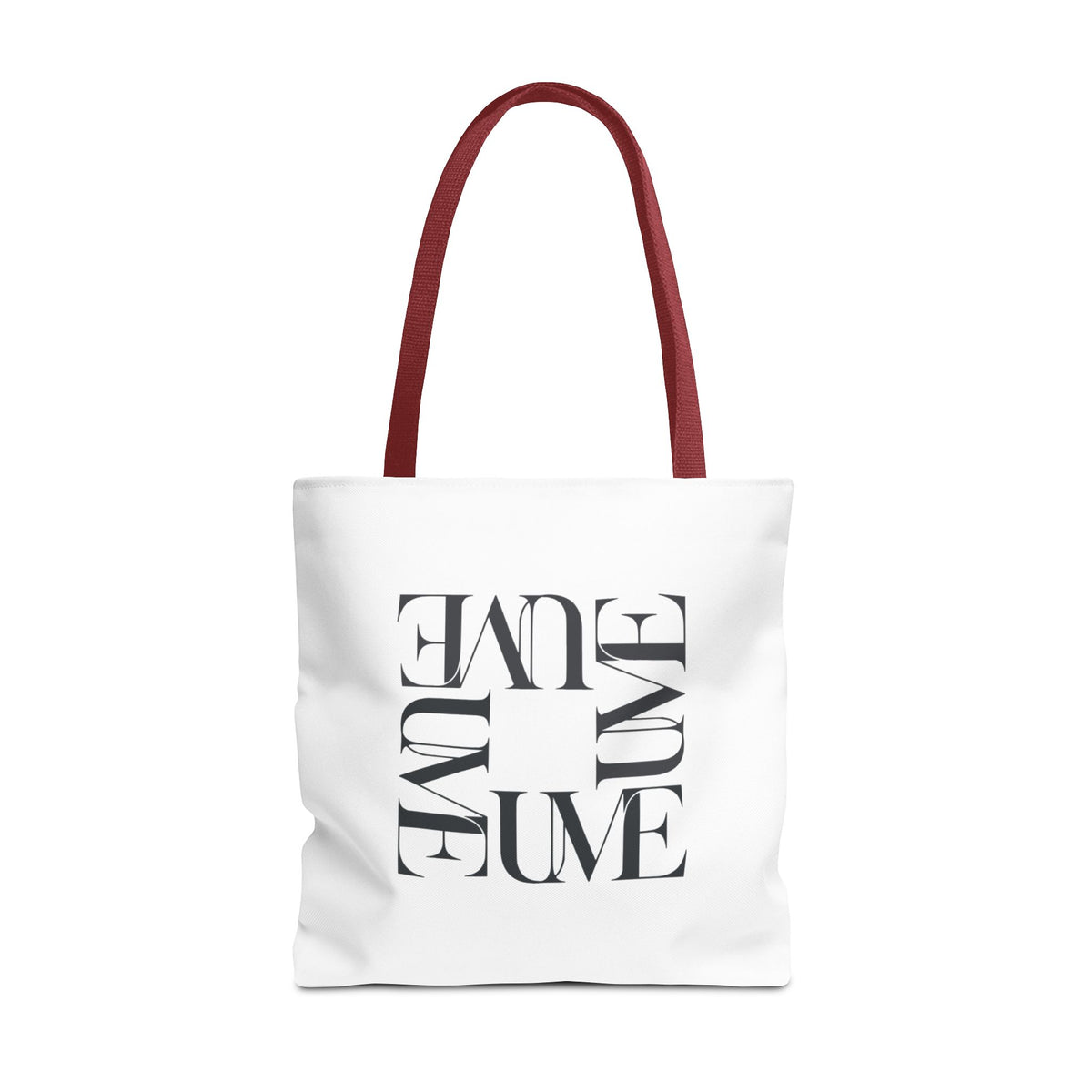 UME Square Typography Tote Bag — White