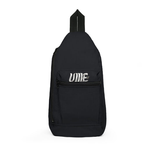 Black UME Logo Sling Bag — Urban Crossbody Pack